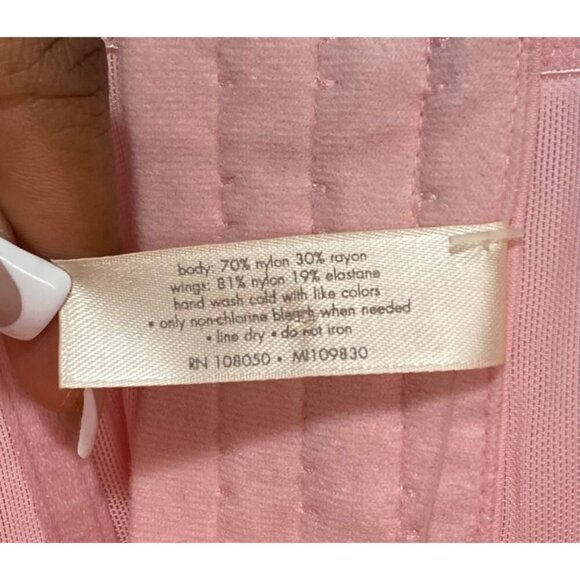 Pink Lace Bustier Size14 Black Floral Sheer Sexy Coquette Balletcore Baddie - Picture 4 of 6